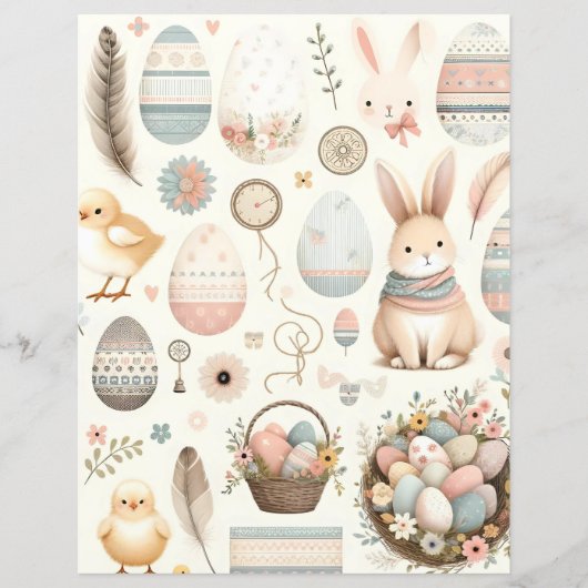 ボホイースターエフエメラスクラップブック紙 (正面)