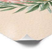 ボホイースターバニープリントパステルお洒落テル ポスター (コーナー)