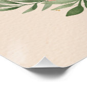 ボホイースターバニープリントパステルお洒落テル ポスター (コーナー)