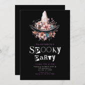 ボホウィッチハットフローラハローウィンパーティ 招待状 (正面/裏面)