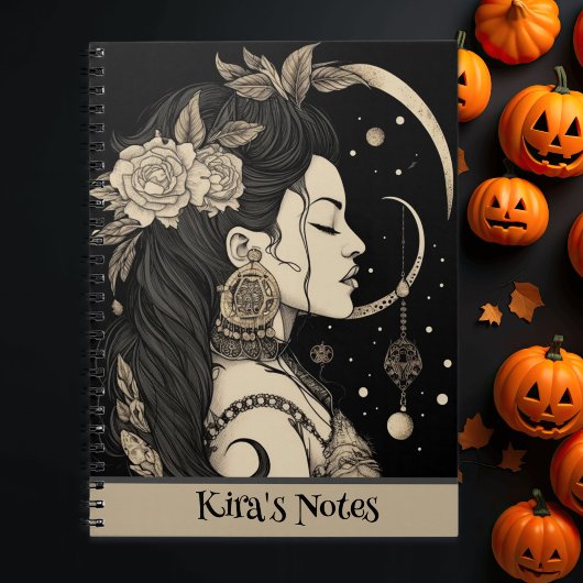 ボホウィッチー女、天月の星、黒 ノートブック