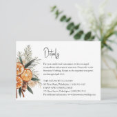 ボホウィンターウェディングの詳細 招待状 (スタンド正面)