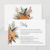 ボホウィンターウェディングの詳細 招待状 (正面/裏面)