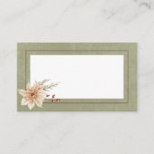 ボホウィンターグリーナリーの枝セージグリーン結婚ズ プレイスカード (正面)