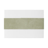 ボホウィンターグリーナリーの枝セージグリーン結婚ズ 招待状ベリーバンド (裏面例)