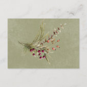 ボホウィンターグリーナリーブッシュセージグリーン披露宴 エンクロージャーカード (裏面)