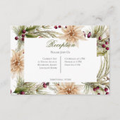 ボホウィンターグリーンリーブーズ披露宴 エンクロージャーカード (正面)