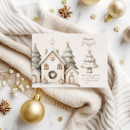 ボホウィンターコテージクリスマスディッパーラッフル エンクロージャーカード