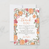 ボホウィンタードライシトラスフローラブライダルシャワー サンキューカード (正面)