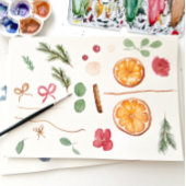 ボホウィンタードライシトラスフローラブライダルシャワー サンキューカード