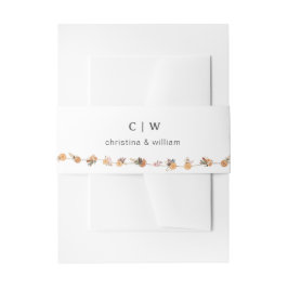 ボホウィンターホリデーボタニカル結婚ズ 招待状ベリーバンド