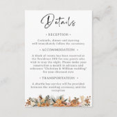 ボホウィンターホリデー結婚ズボタニカル詳細 エンクロージャーカード (正面)