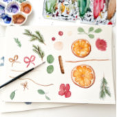 ボホウィンター乾燥柑橘類フローラブライダルレジストリ エンクロージャーカード