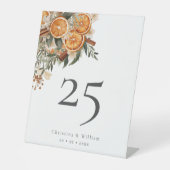 ボホウィンター結婚ホリデーのテーブル番号 台座サイン (正面)