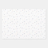 ボホウェスタンのクリスマスコレクション – 青 ラッピングペーパーシート (正面3)