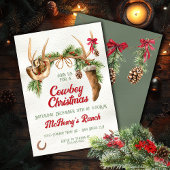 ボホウェスタンアントラーカウボーイクリスマスパーティー 招待状