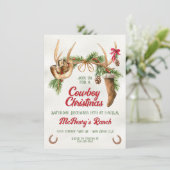 ボホウェスタンアントラーカウボーイクリスマスパーティー 招待状 (スタンド正面)