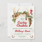 ボホウェスタンアントラーカウボーイクリスマスパーティー 招待状 (正面)