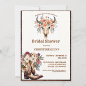 ボホウェスタンエレガントカウボーイブライダルシャワー 招待状 (正面)