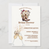 ボホウェスタンエレガントカウボーイブライダルシャワー 招待状 (正面)