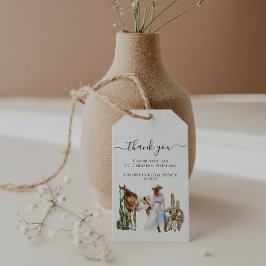 ボホウェスタンブライダルシャワー |ありがとうございます ギフトタグ