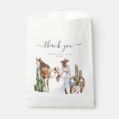 ボホウェスタンブライダルシャワー |ありがとうございます フェイバーバッグ (正面)