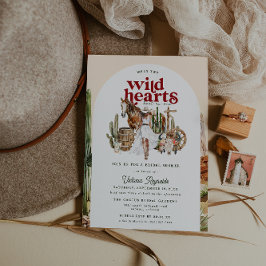 ボホウェスタン砂漠 |ブライダルシャワーの招待 招待状