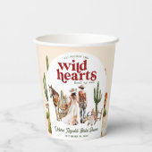 ボホウェスタン砂漠 |ブライダルシャワー 紙コップ (裏面)