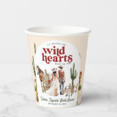 ボホウェスタン砂漠 |ブライダルシャワー 紙コップ (正面)