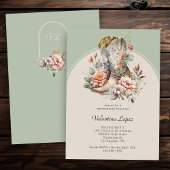 ボホウェスタン素朴ブーツフローラキンセアニェラ 招待状