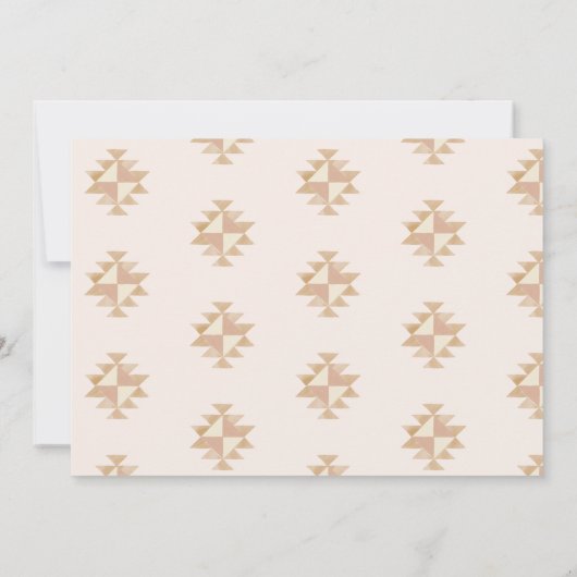 ボホウェディングザデイト招待状 招待状 (裏面)