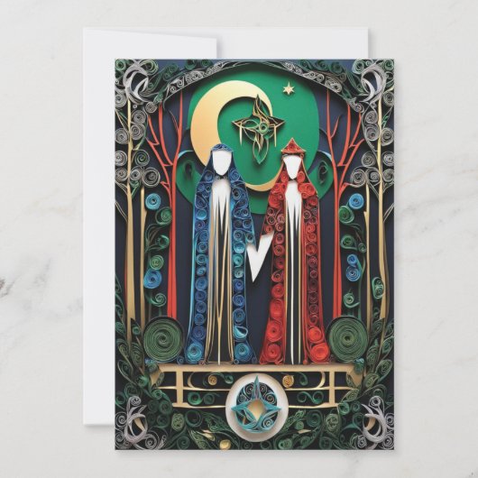 ボホウェディング招待状 招待状 (正面)