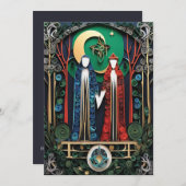 ボホウェディング招待状 招待状 (正面/裏面)