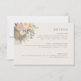 ボホウェディング パンパスグラス パーム情報 招待状