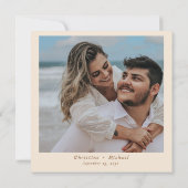 ボホウエスタンカウボーイイラストレーション結婚ズ 招待状 (裏面)