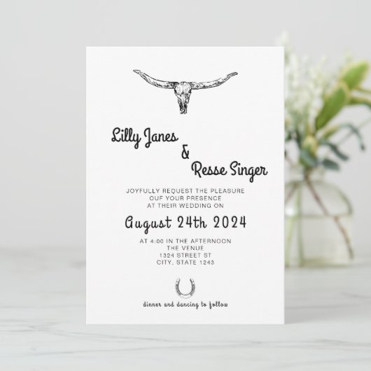 ボホウエスタンカウー素朴スカル結婚ズ 招待状 (スタンド正面)