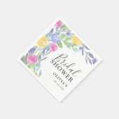 ボホウォーカラフルタカラーフローラブライダルシャワー スタンダードカクテルナプキン (角)