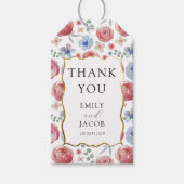 ボホウォーカラフルタカラーフローラ結婚式の引き出物 ギフトタグ (正面)
