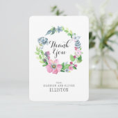 ボホウォータカラーフローラ&バタフライ |ありがとうございます サンキューカード (スタンド正面)