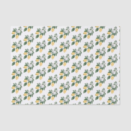 ボホウォーターのカラーレモン&グリーンリーデコページ 薄葉紙 (正面)