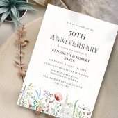 ボホウォーターの色のヤマトフラワー結婚ズ記念日 招待状