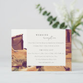ボホウォーターの色の砂漠の風景ウェディングレセプション エンクロージャーカード (スタンド正面)