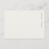 ボホウォーターの色の砂漠の風景ウェディングレセプション エンクロージャーカード (裏面)