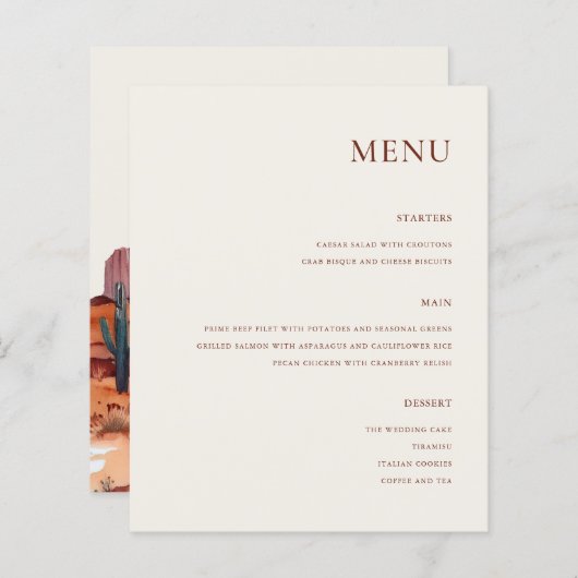 ボホウォーターの色の結婚砂漠 (正面/裏面)