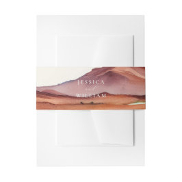 ボホウォーターの色の結婚砂漠 招待状ベリーバンド