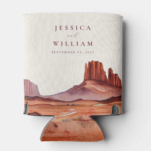 ボホウォーターの色の結婚砂漠 缶クーラー (裏面)