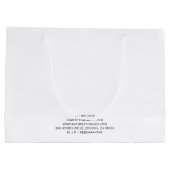 ボホウォーターカラーアパレルブティックショッピングバッグ ラージペーパーバッグ (裏面)