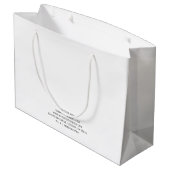 ボホウォーターカラーアパレルブティックショッピングバッグ ラージペーパーバッグ (裏面アングル)