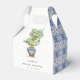 ボホウォーターカラーイエローレモンツリーブライダルシャワー フェイバーボックス