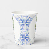 ボホウォーターカラーイエローレモンツリーブライダルシャワー 紙コップ (右)